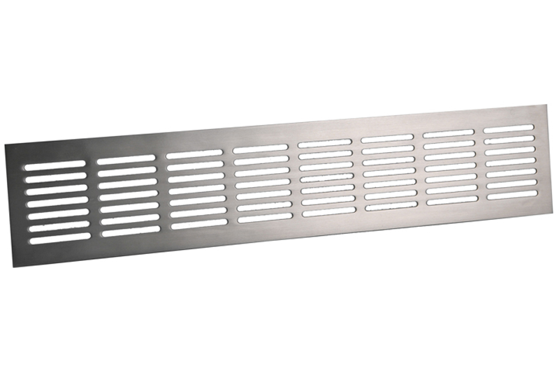 Skirting grille 500x80mm Stainless steel